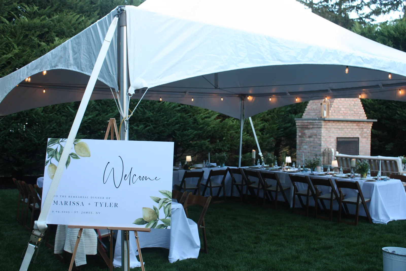 Linens at Rent-A-Tent